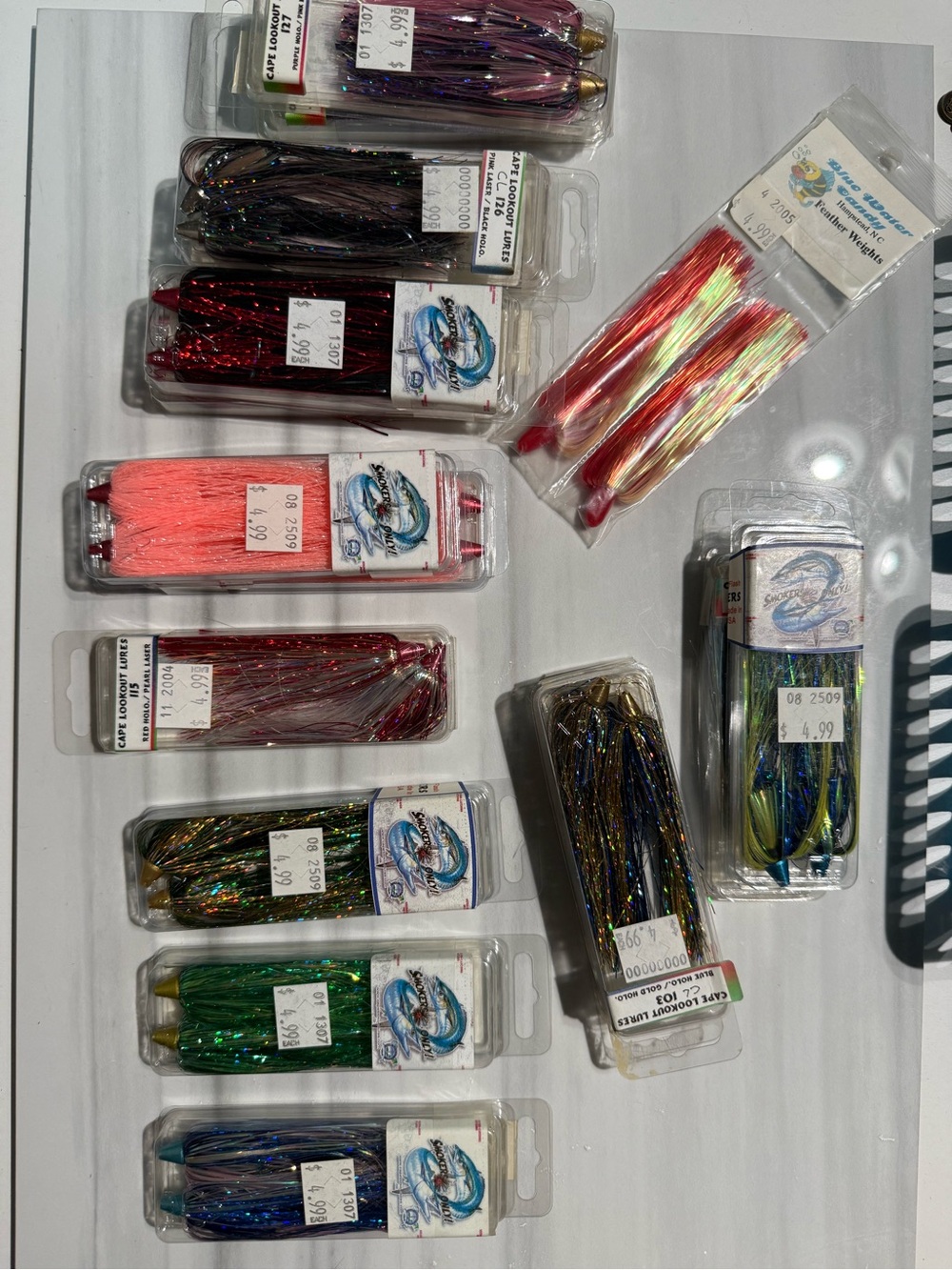Wahoo kingfish mackerel flashy skirts fish candy flash candy lures lot